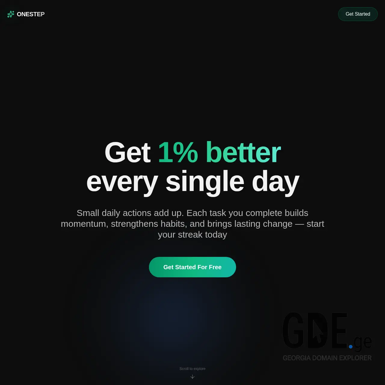 Screenshot of the site onestep.ge at 2025-12-14