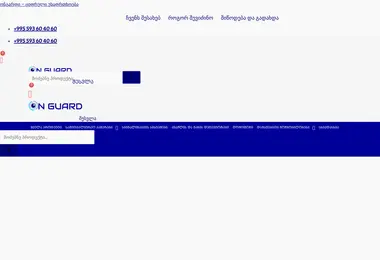 Screenshot of onguard.ge