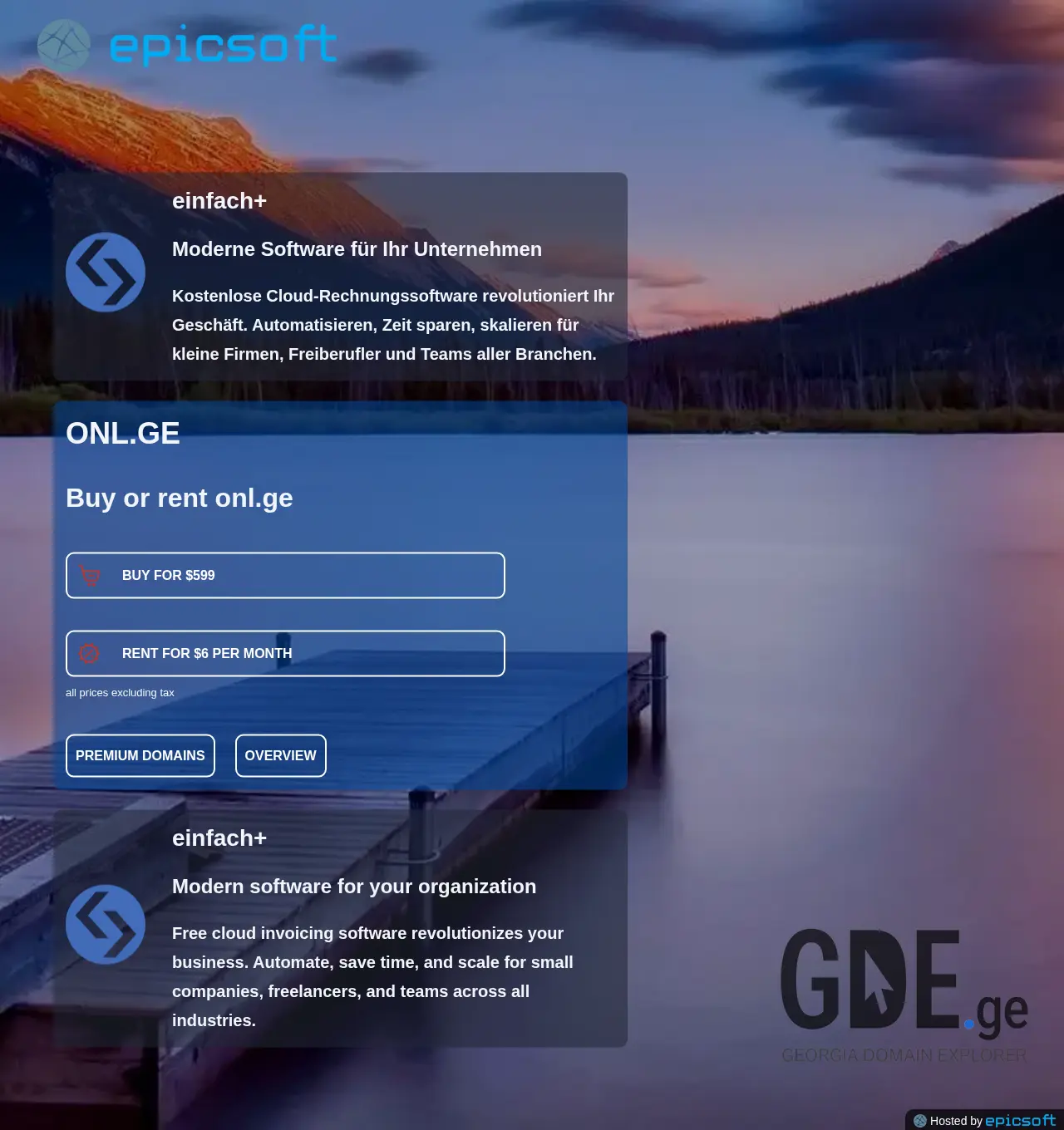 Screenshot of the site onl.ge at 2025-12-02