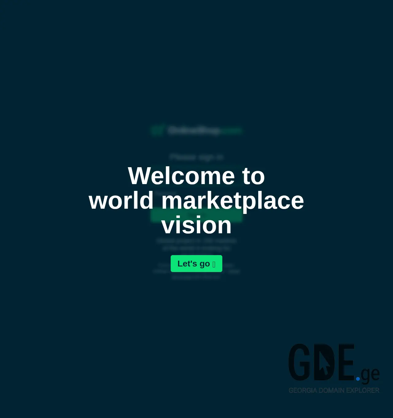 Screenshot of the site online-shop.ge at 2025-12-01