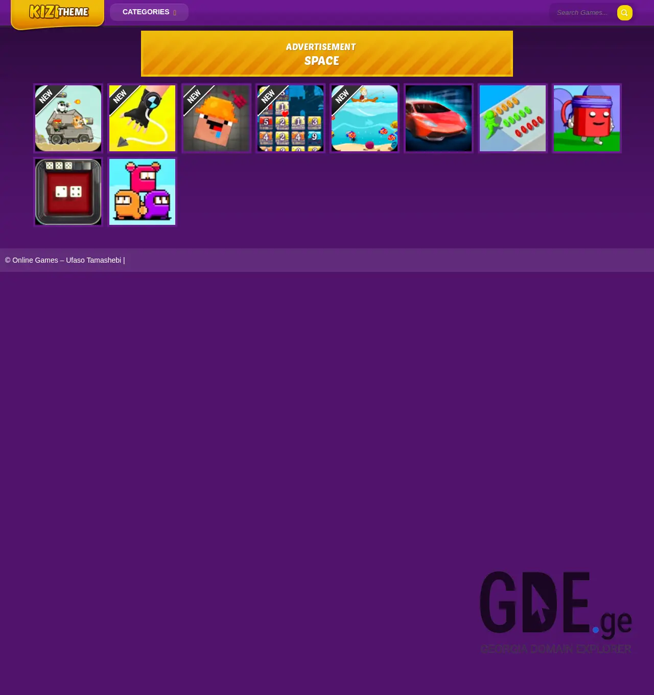 Screenshot of the site onlinegames.ge at 2025-12-03