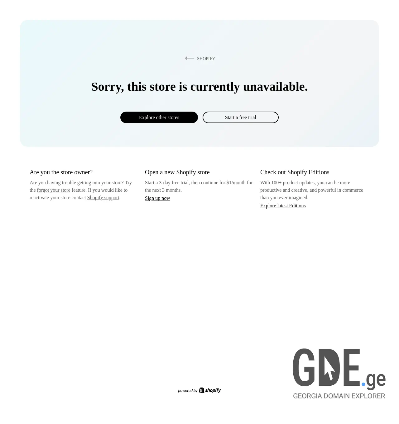 Screenshot of the site onlineshopping.ge at 2025-12-01