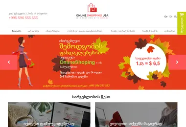 Screenshot of onlineshoppingusa.ge