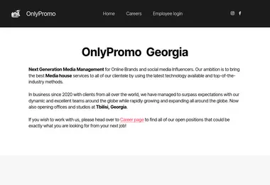 Screenshot of onlypromo.ge