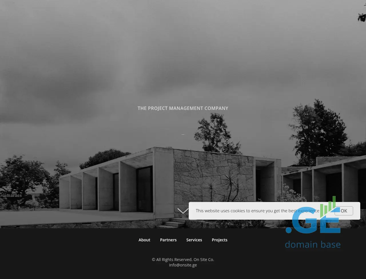 Screenshot of the site ons.ge