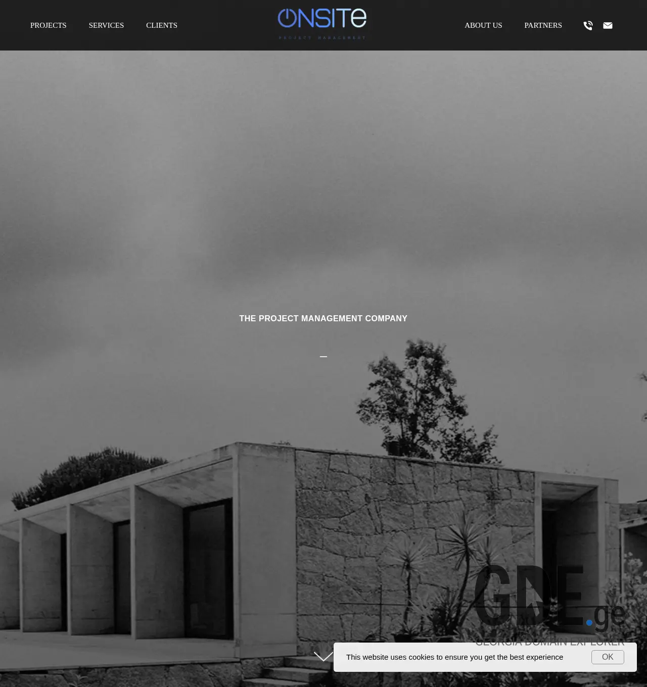 Screenshot of the site onsite.ge at 2025-11-29