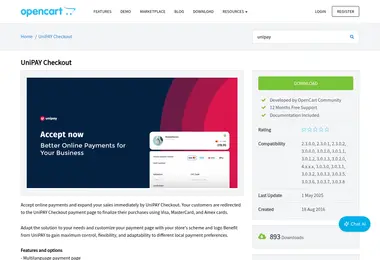Screenshot of opencart.ge