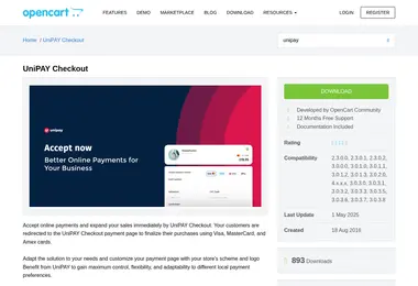 Скриншот opencart.ge