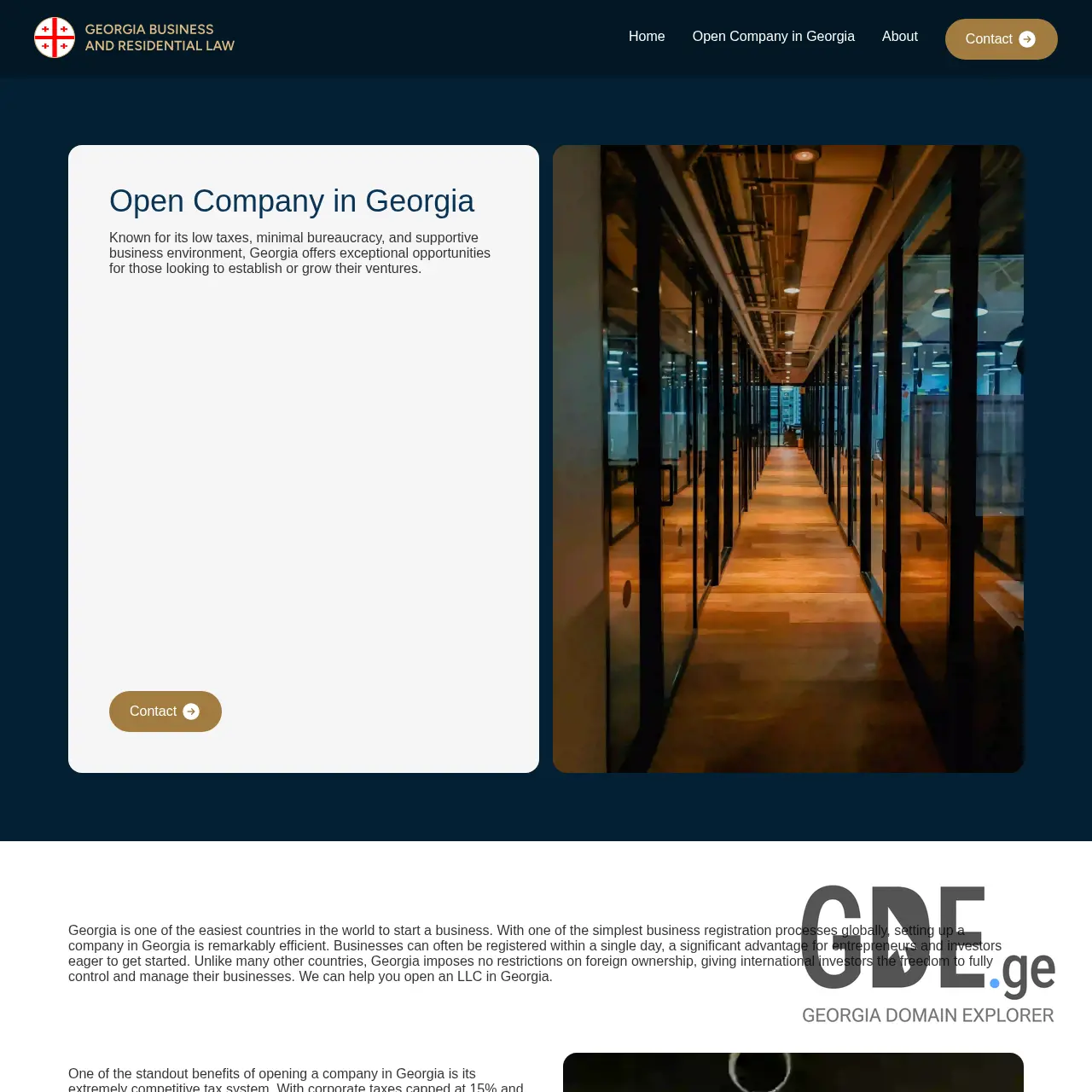 Screenshot of the site opencompanyingeorgia.ge at 2025-12-12