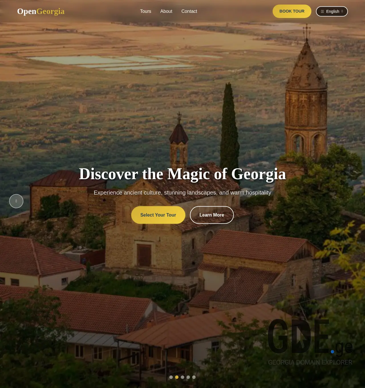 Screenshot of the site opengeorgia.ge at 2025-12-02