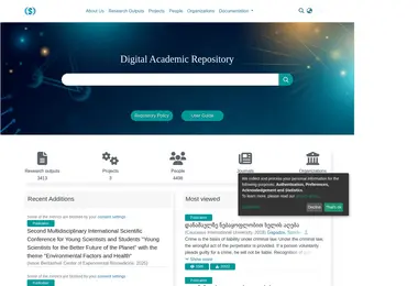 Скриншот openscience.ge