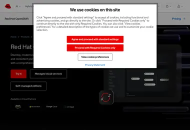 openshift.ge-ის ეკრანის სურათი