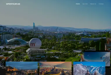 Screenshot of opentour.ge