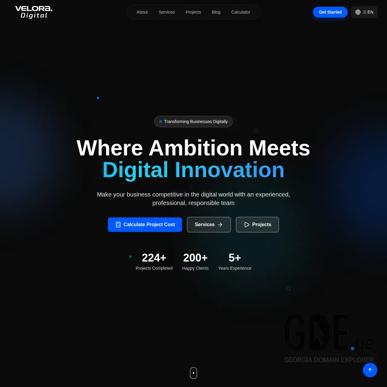 Screenshot of the site opes.ge at 2026-02-15