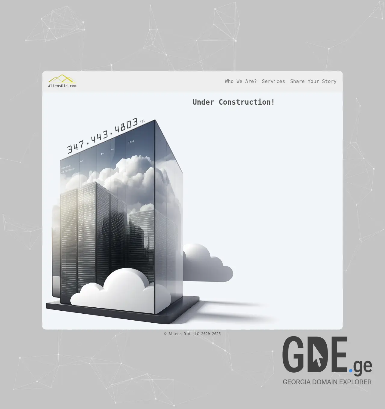 Screenshot of the site oracle.ge at 2025-12-01