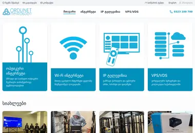 Screenshot of ordunet.ge