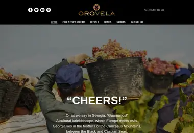 Screenshot of orovela.ge