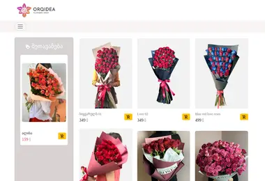 Screenshot of orqidea.ge