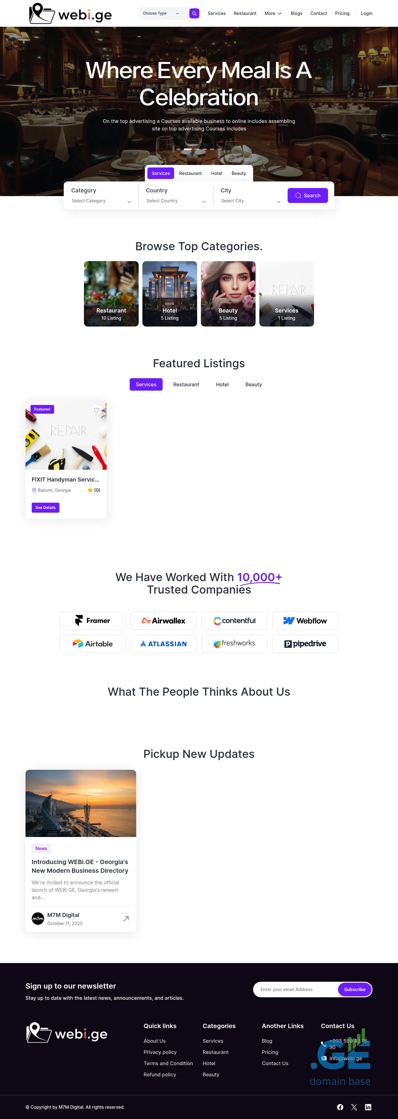 Screenshot of the site orti.ge