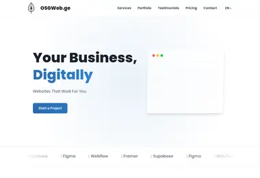Screenshot of osgweb.ge