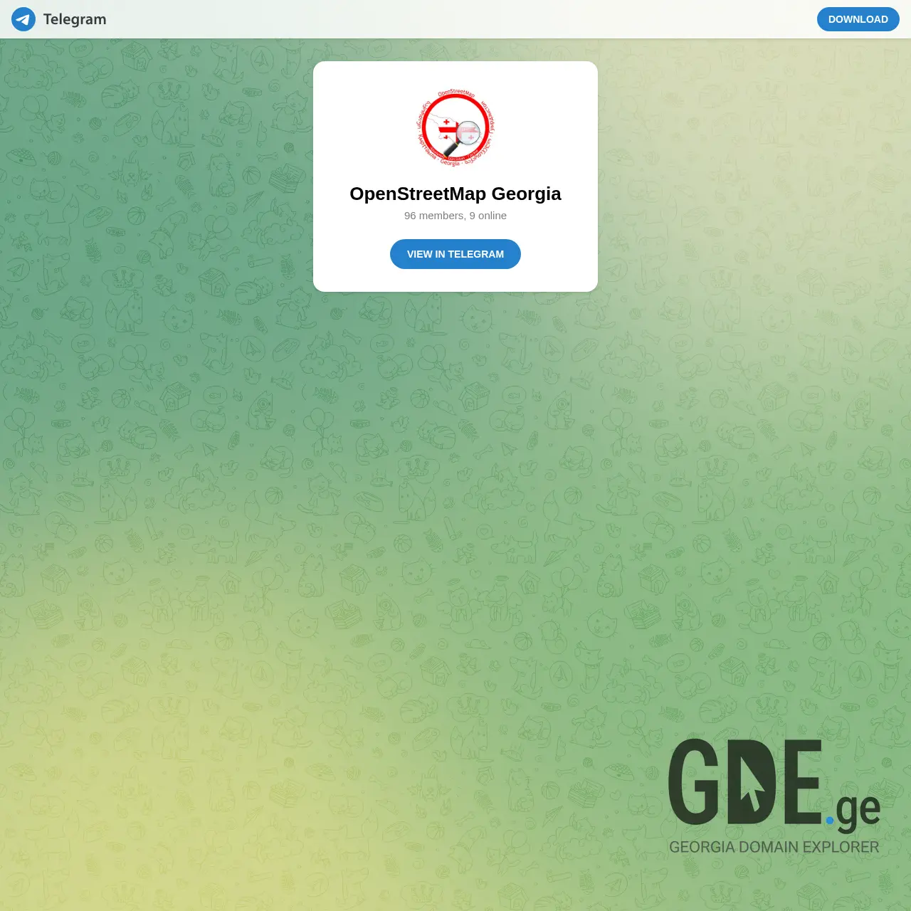 Screenshot of the site osm.ge at 2025-12-12