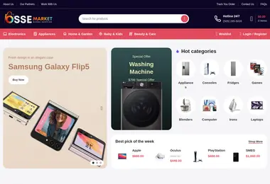 Screenshot of ossemarket.ge