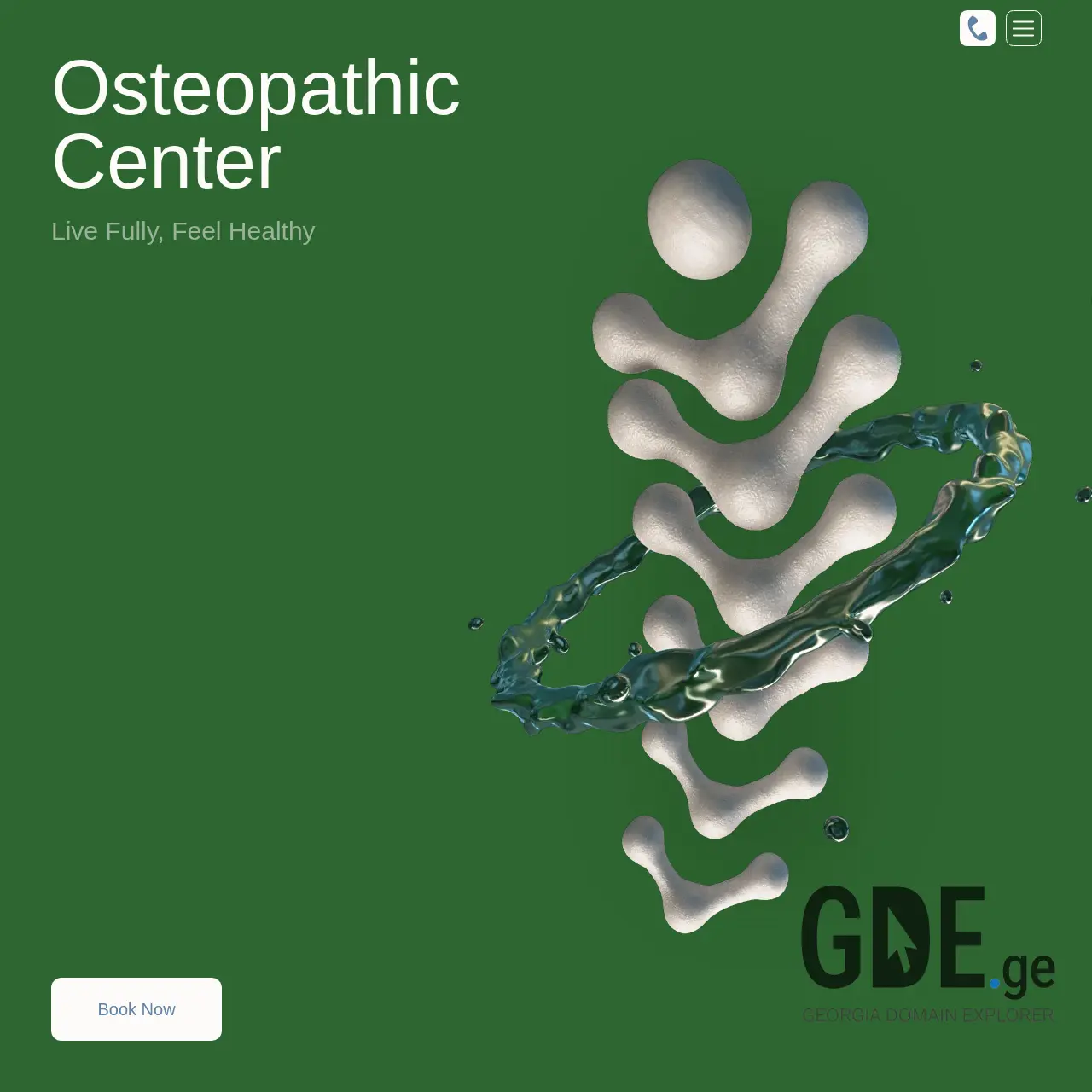 Screenshot of the site osteo.ge at 2026-02-27