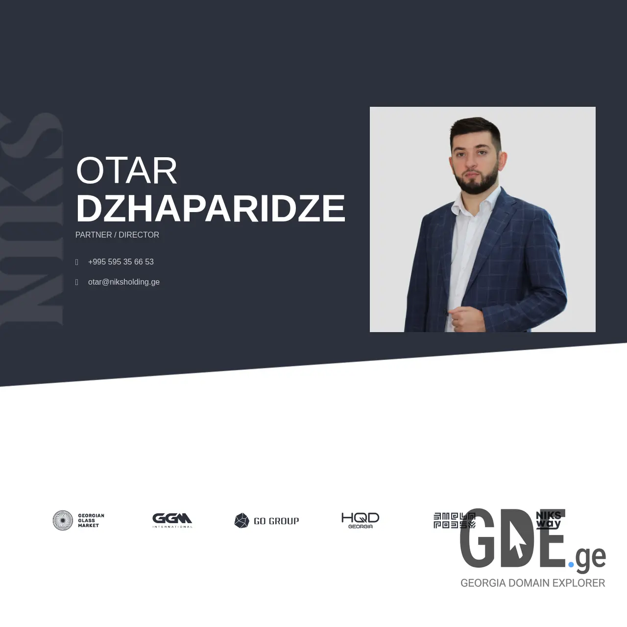 Screenshot of the site otardzhaparidze.ge at 2025-12-11