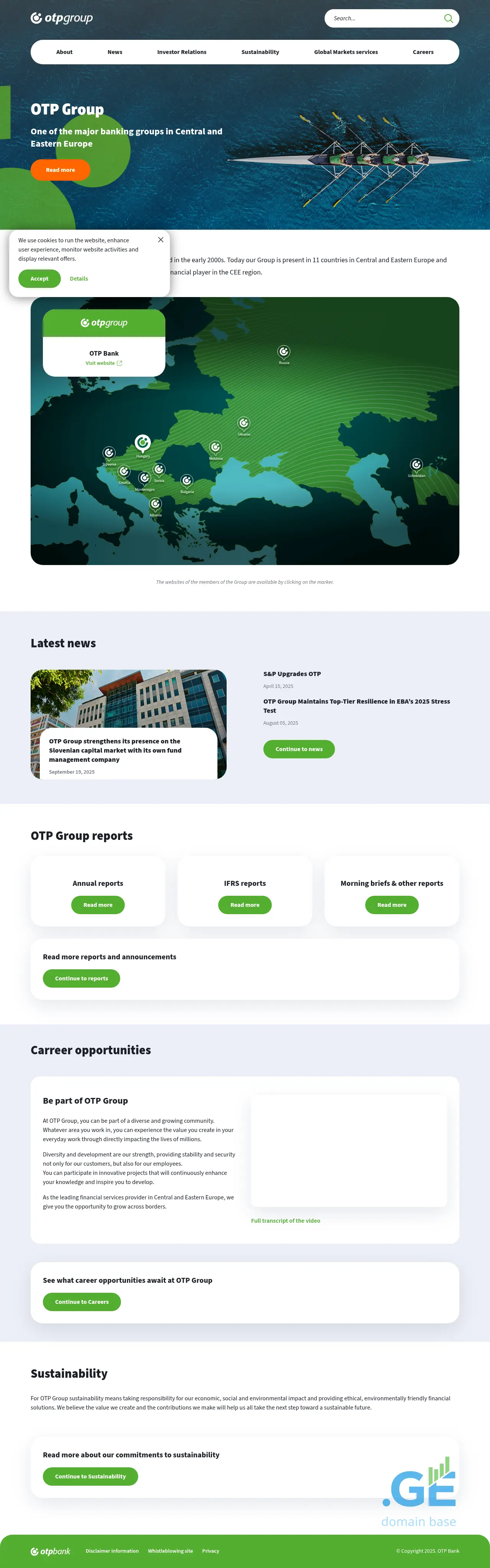 Screenshot of the site otp.ge