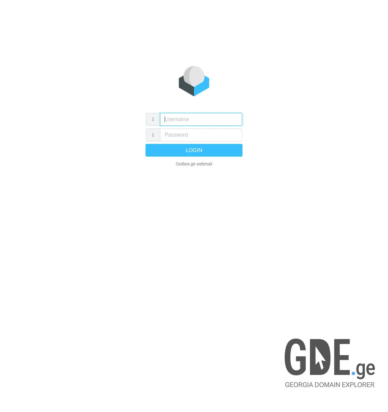 Screenshot of the site outbox.ge at 2025-12-03