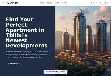 Screenshot of outflat.ge