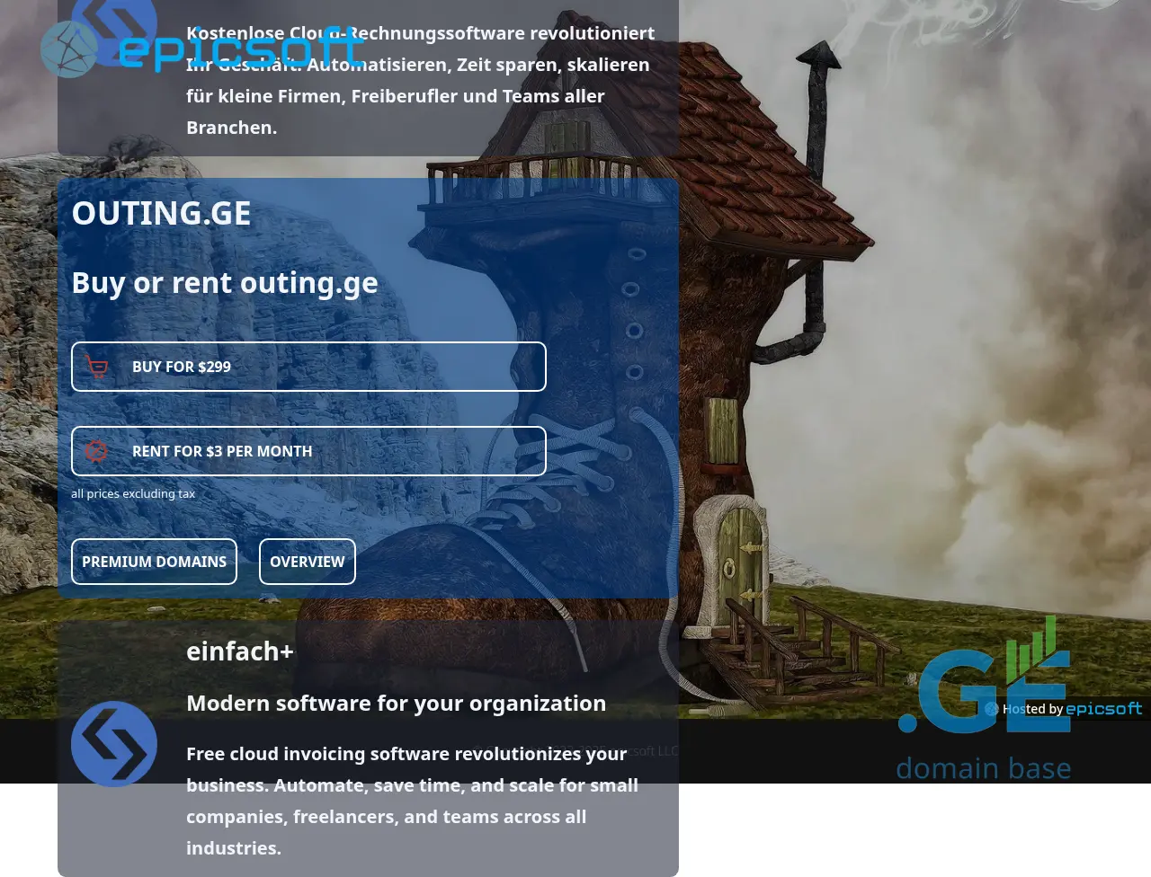 Screenshot of the site outing.ge