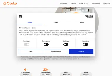 Screenshot of ovoko.ge