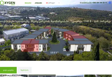 Screenshot of oxygentown.ge