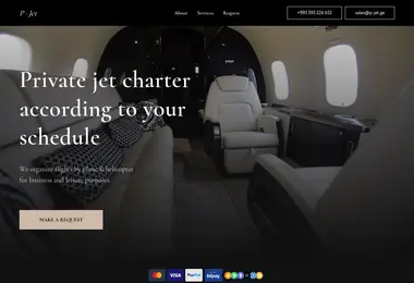 Screenshot of p-jet.ge