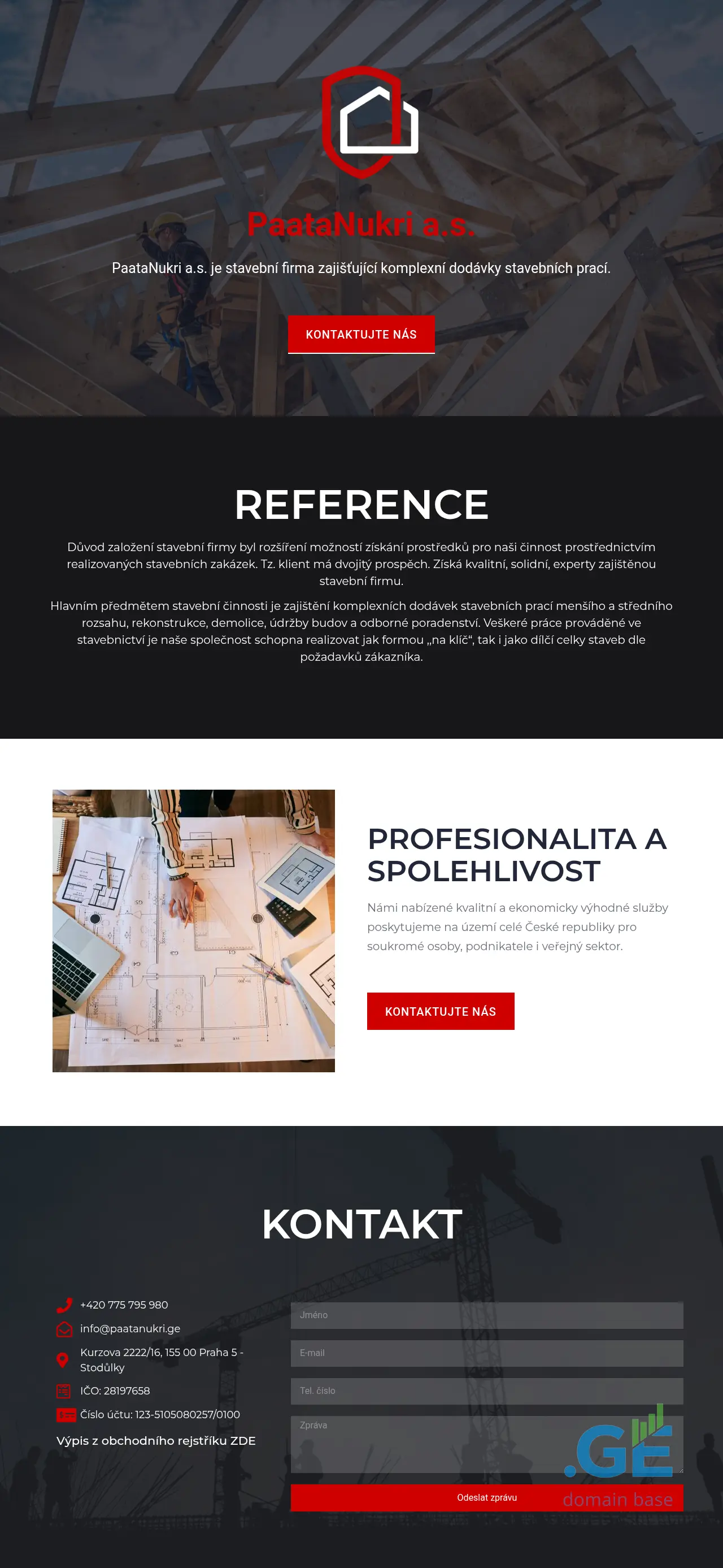 Screenshot of the site paatanukri.ge