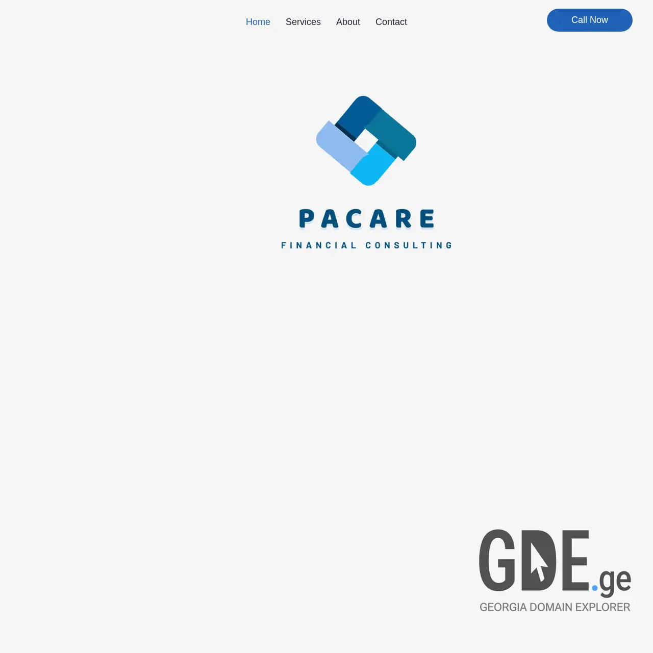 Screenshot of the site pacare.ge at 2025-12-12