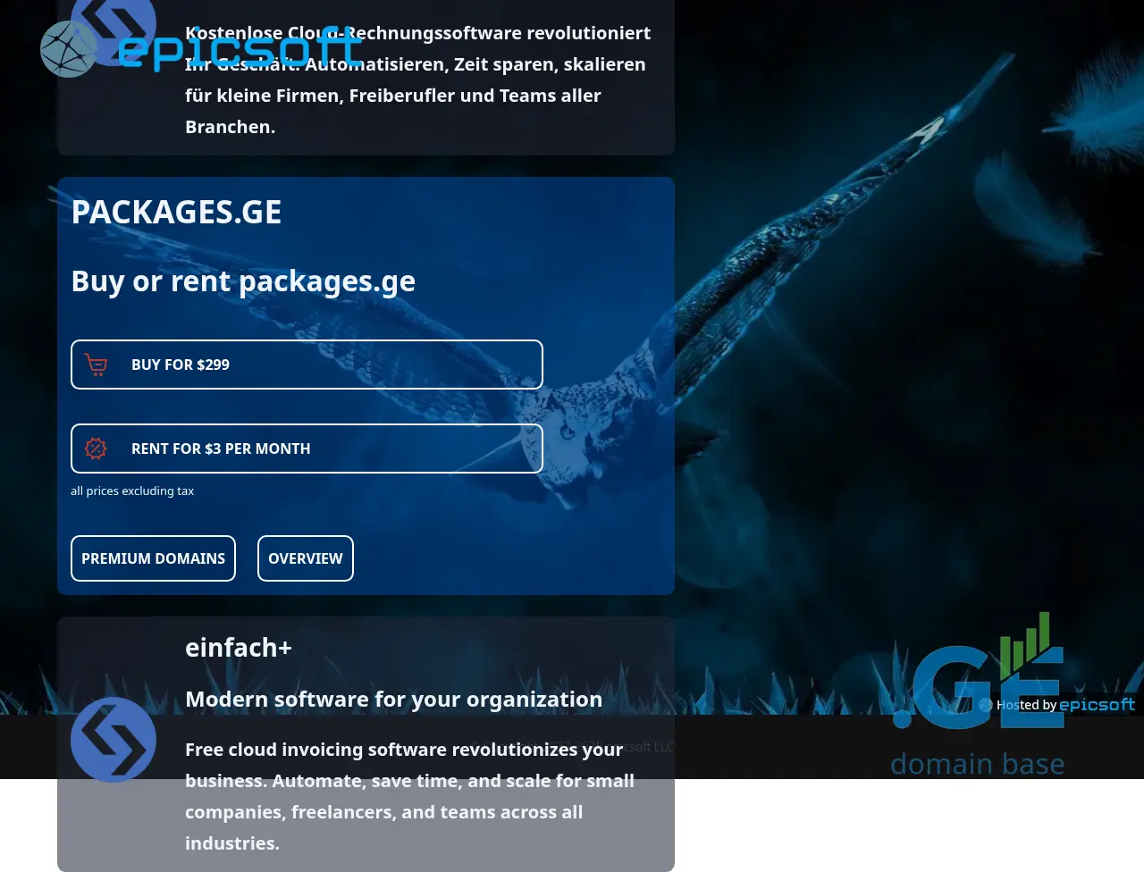 Screenshot of the site packages.ge