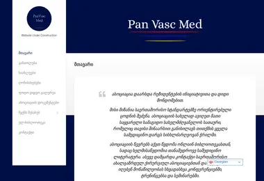 Скриншот panvascmed.ge