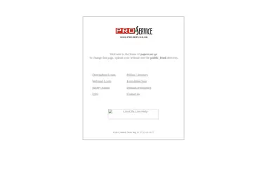 Screenshot of papercare.ge