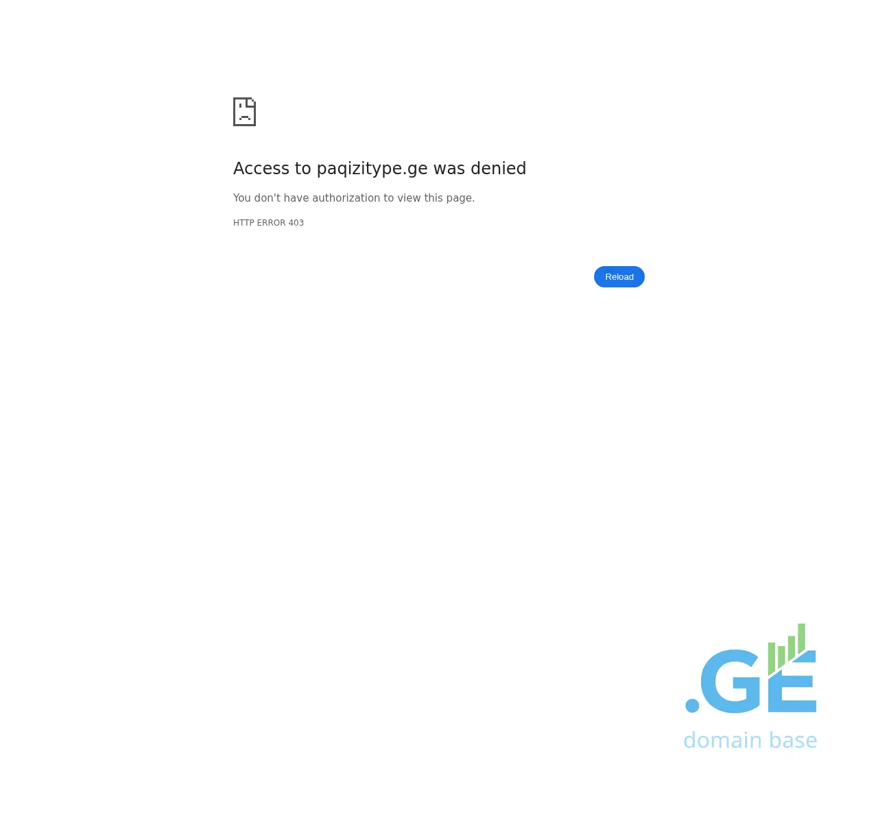 Screenshot of the site paqizitype.ge