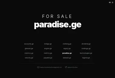 Screenshot of paradise.ge