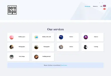 Screenshot of parampa.ge