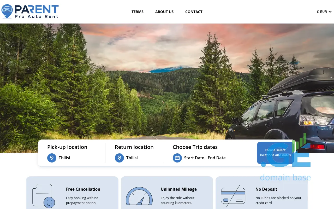 Screenshot of the site parent.ge