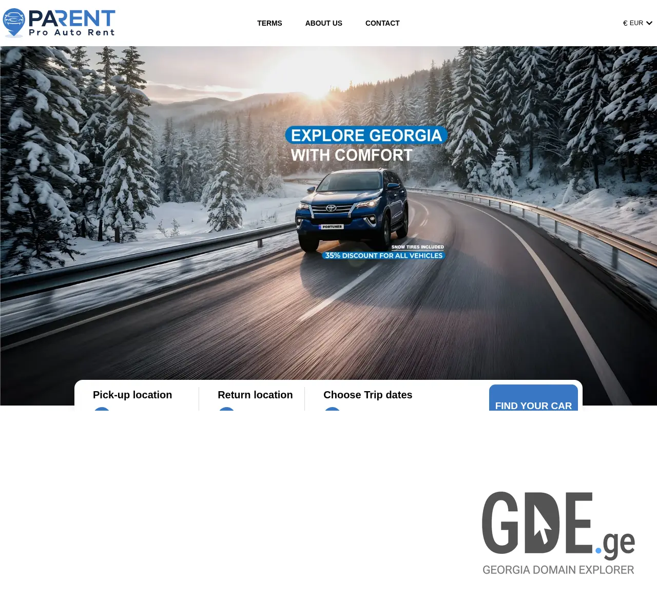 Screenshot of the site parent.ge at 2025-11-25