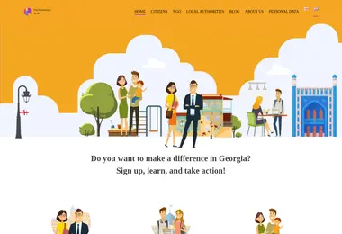 Скриншот participatoryhub.ge