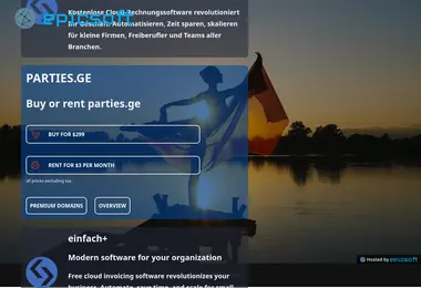 Screenshot of parties.ge