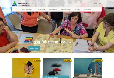 Screenshot of partners.ge