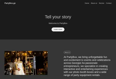 Screenshot of partybox.ge