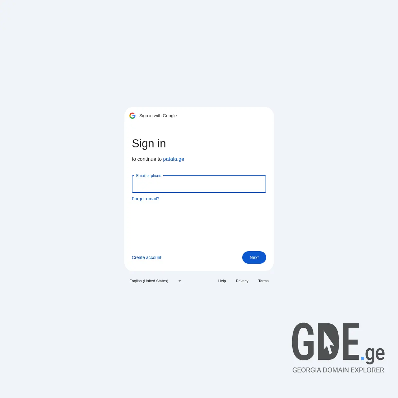 Screenshot of the site patala.ge at 2026-02-04